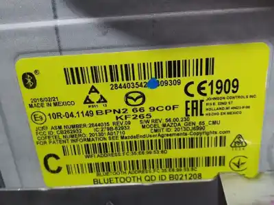 Second-hand car spare part gps navigation system for mazda 3 lim. () style oem iam references 2844035rev09  2013dj6990