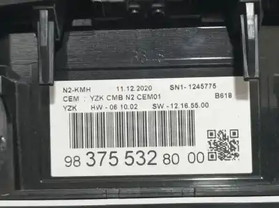 Peça sobressalente para automóvel em segunda mão quadrante por citroen c3 business referências oem iam 9837553280  yzkcmbn2cem01