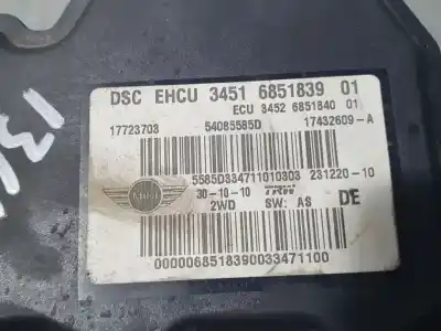Pezzo di ricambio per auto di seconda mano abs per mini mini (r56) one riferimenti oem iam 34516851839  54085585d