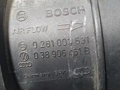 Second-hand car spare part flowmeter for volkswagen caddy ka/kb (2k) kombi oem iam references 038906461b  0281002531