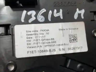 Pezzo di ricambio per auto di seconda mano pannello degli strumenti per ford focus active riferimenti oem iam f1et10849bjs  