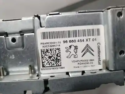 Peça sobressalente para automóvel em segunda mão sistema de áudio / rádio cd por peugeot 207 confort referências oem iam 9660454xt  a2c53284714