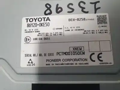 Second-hand car spare part audio system / radio cd for toyota hilux (kun) double cab 4x4 oem iam references 861200ke50  pctm001050ew
