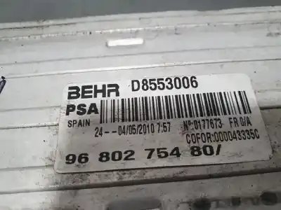 Pezzo di ricambio per auto di seconda mano intercooler per citroen c3 picasso sx riferimenti oem iam 9680275480  d8553006