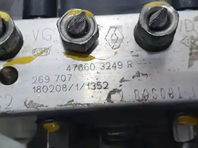 Pezzo di ricambio per auto di seconda mano abs per dacia sandero stepway riferimenti oem iam 476603249r  269707