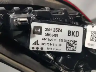 Second-hand car spare part right tailgate light for opel corsa e color edition ecoflex oem iam references 39012624  46003466