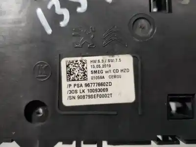 Second-hand car spare part multifunction switch for peugeot 308 style oem iam references 96777660zd  10093069