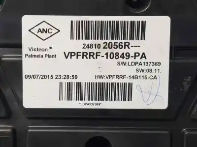 Second-hand car spare part dashboard for renault captur expression oem iam references 248102056r  vpfrrf10849pa