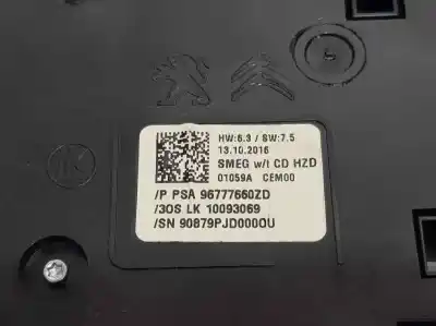 Second-hand car spare part multifunction switch for peugeot 308 style oem iam references 96777660zd  10093069