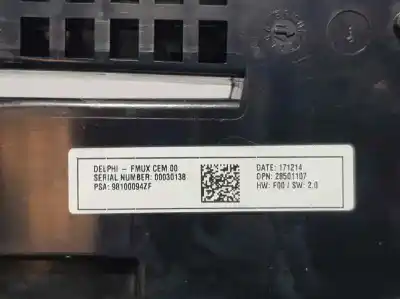 Автозапчастина б/у клімат-контроль для ds 4 desire посилання на oem iam 98100094zf  28501107