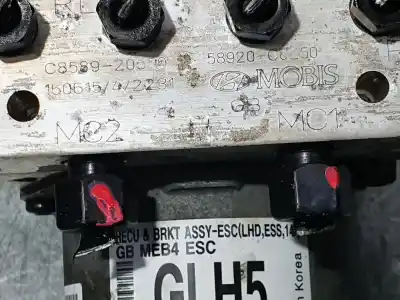 Peça sobressalente para automóvel em segunda mão abs por hyundai i20 tecno referências oem iam 58920c8250  c8589205