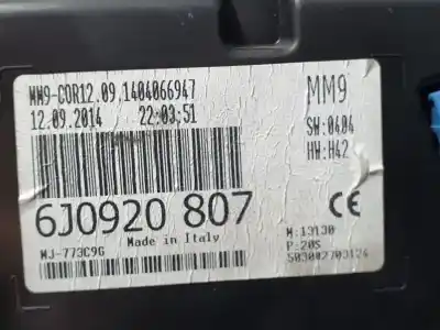 Peça sobressalente para automóvel em segunda mão quadrante por seat ibiza (6j5) reference referências oem iam 6j0920807  1404066947
