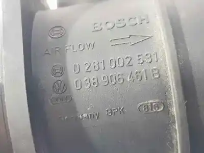 Second-hand car spare part flowmeter for volkswagen caddy ka/kb (2k) kombi oem iam references 038906461b  0281002531