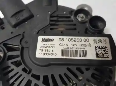 Second-hand car spare part alternator for peugeot expert furgón pro standard oem iam references 9810525380  119004645