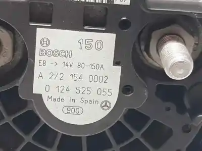 İkinci el araba yedek parçası alternatör için mercedes clase c (w204) berlina c 280 (204.054) oem iam referansları a2721540002  0124525055