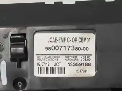 Автозапчастина б/у багатофункційний дисплей для citroen c4 lim. white attraction посилання на oem iam 980071738000  ns359188 Автозапчастина б/у багатофункційний дисплей для citroen c4 lim. white attraction посилання на oem iam 980071738000  ns359188