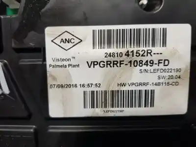 Second-hand car spare part dashboard for renault clio iv expression oem iam references 248104152r  vpgrrf10849fd