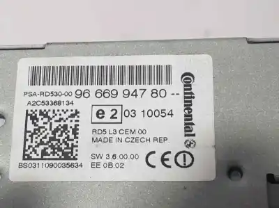 Recambio de automóvil de segunda mano de sistema audio / radio cd para citroen c4 lim. white attraction referencias oem iam 9666994780  a2c53368134 Recambio de automóvil de segunda mano de sistema audio / radio cd para citroen c4 lim. white attraction referencias oem iam 9666994780  a2c53368134