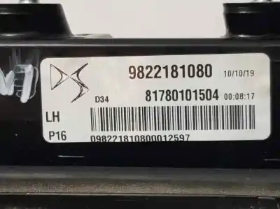 Second-hand car spare part left tailgate light for ds 3 crossback performance line oem iam references 9822181080  81780101504