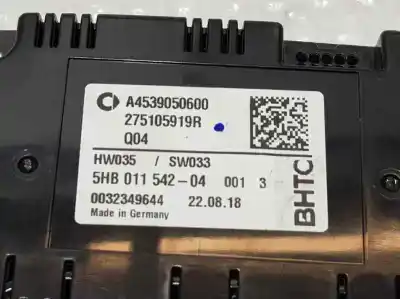 Автозапчасти б/у климат-контроль за smart forfour edition 1 (66kw) (453.044) ссылки oem iam a4539050600  32349644