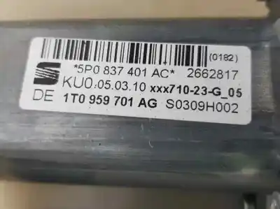 Second-hand car spare part driver left window regulator for seat altea xl (5p5) reference oem iam references 1t0959701ag  