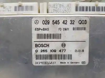 Second-hand car spare part abs control unit for mercedes-benz clase a (w168) 160 (168.033) oem iam references 0295454232q03  0265109477