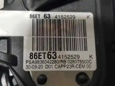 Second-hand car spare part potentiometer for peugeot rifter access standard oem iam references 9836042280  86et634152529