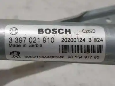 Second-hand car spare part front windshield wiper motor for citroen c3 shine oem iam references 9515497780 4 pins bosch 3397021910