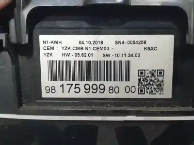 Peça sobressalente para automóvel em segunda mão quadrante por citroen berlingo live m referências oem iam 9817599980  sn40054258