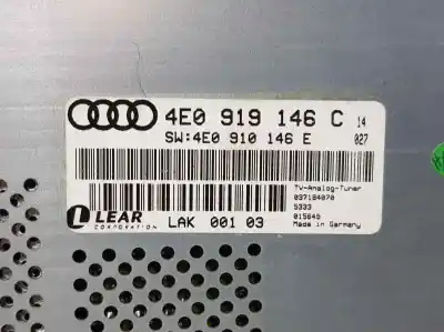 Peça sobressalente para automóvel em segunda mão módulo eletrônico por audi a6 berlina (4f2) 3.0 tdi quattro (165kw) referências oem iam 4e0919146  