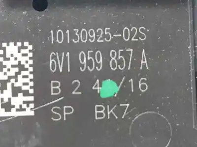 Second-hand car spare part left front power window switch for skoda rapid ambition oem iam references 6v1959857a  