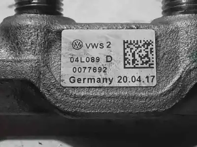 Автозапчастина б/у рампа инжектора для seat leon (5f1) 2.0 tdi посилання на oem iam 04l089d  