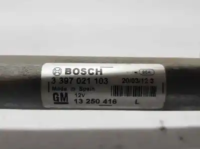 Peça sobressalente para automóvel em segunda mão motor do limpa para brisas por opel meriva b selective referências oem iam 13250416 bosch 4 pins 3397021103
