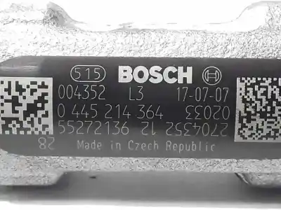 Peça sobressalente para automóvel em segunda mão régua / rampa de injetores por citroen nemo monospace 1.3 hdi 80 referências oem iam 55272136  0445214364