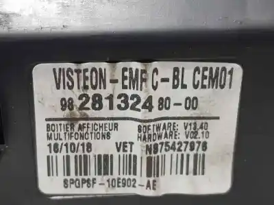 Автозапчастина б/у багатофункційний дисплей для citroen jumpy furgon control m посилання на oem iam 9828132480  