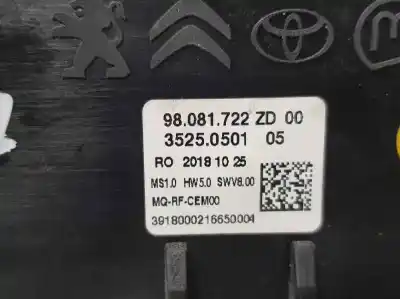 Автозапчастина б/у клімат-контроль для citroen jumpy furgon control m посилання на oem iam 98081722  