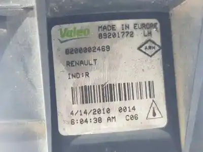 Second-hand car spare part left fog light for renault clio iii evolution oem iam references 8200002469  89201772