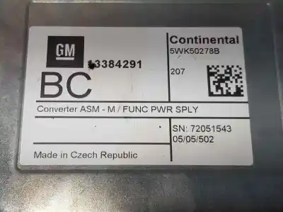 Peça sobressalente para automóvel em segunda mão módulo eletrônico por opel corsa e selective referências oem iam 13384291  5wk50278b