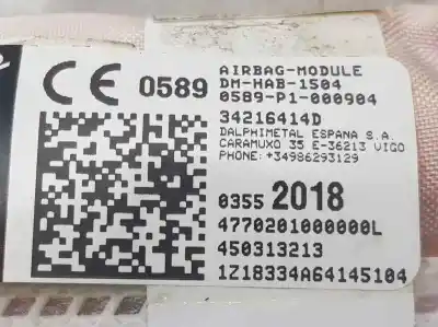 Peça sobressalente para automóvel em segunda mão airbag de cortina dianteiro esquerdo por opel crossland x edition referências oem iam 03552018  