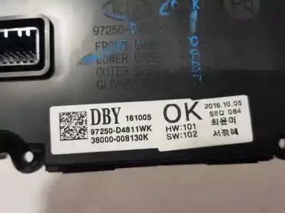 Peça sobressalente para automóvel em segunda mão comando de sofagem (chauffage / ar condicionado) por kia optima vision referências oem iam 97250d4811wk  38000008130k