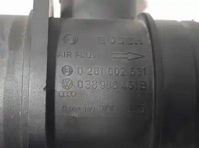 Автозапчастина б/у витратомір повітря для seat ibiza (6j5) reference посилання на oem iam 038906461b  0281002531