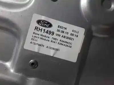 Peça sobressalente para automóvel em segunda mão elevador de vidros traseiro direito por ford kuga (cbv) trend referências oem iam 8v41s264a26ae  