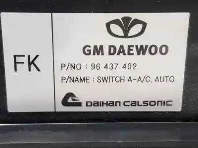 Second-hand car spare part climate control for chevrolet aveo lt oem iam references 96437402  