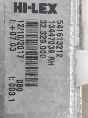 Second-hand car spare part passenger side right window regulator for opel corsa e selective oem iam references 541613212  13447039rh