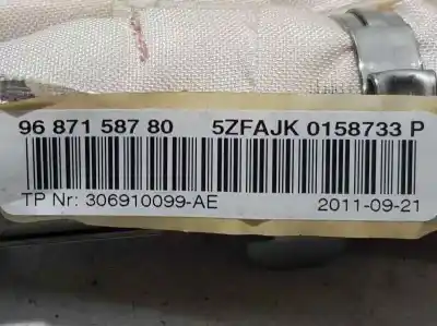 Peça sobressalente para automóvel em segunda mão airbag de cortina dianteiro esquerdo por citroen c4 lim. exclusive referências oem iam 9687158780  