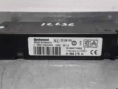 Peça sobressalente para automóvel em segunda mão módulo bluetooth por citroen c3 exclusive referências oem iam 9666827980  s180073002