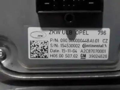 Piesă de schimb auto la mâna a doua unitate de control lumini pentru opel astra k lim. 5türig dynamic start/stop referințe oem iam 39024626  a2c87070001