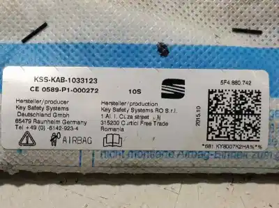 Автозапчастина б/у передня права подушка безпеки для seat leon st (5f8) style посилання на oem iam 5f4880742  