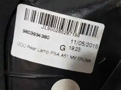 Peça sobressalente para automóvel em segunda mão farolim traseiro direito por citroen c3 tonic referências oem iam 9803934380  