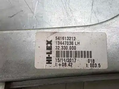 Second-hand car spare part driver left window regulator for opel corsa d color edition oem iam references 13447038  6 pins